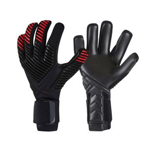 Field Tested Leather Goalkeeper Gloves with Non-Slip Grip Adjustable <b>Wrist</b> Strap & Breathable Design for Competitive Football - Product Image 1