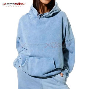 Ensemble de survêtement pour femme en coton délavé, deux pièces, hiver, sweat à capuche et pantalon de jogging taille haute, élégant et respirant - Product Image 3