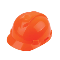 Casque de protection en PEHD pour le sauvetage, équipement de protection individuelle, casque anti-choc, équipement de sécurité, 6 points de suspension à fente, type circulaire