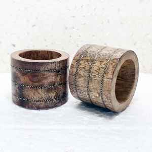 Servilleteros de madera de diseñador HHO hechos a mano, artículos decorativos únicos para bodas y mesas, recién llegado de la India, nuevo modelo - Product Image 5