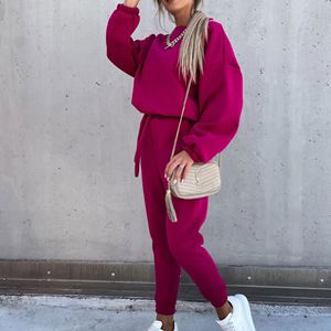 Automne Hiver Femmes Personnalisé Velours Survêtement À Manches Longues Zip Joggers Ensemble Jaune Casual Survêtement-Vente En Gros - Product Image 2