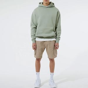 Sweat à capuche surdimensionné pour homme en molleton 100% coton, poids lourd, hiver, imprimé personnalisé, luxe, avec poche - Product Image 3