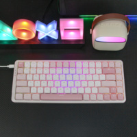For New Custom ZT84L 84 Keys Hotswappable Two-color ABS Keycap Low Profile Switch Wired USB Gaming Mechanical Keyboard