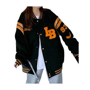 Veste de baseball décontractée pour femmes, nouvelle veste en cuir brodée élégante, vente chaude, haute qualité - Product Image 6