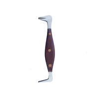 Instrument vétérinaire professionnel Double Action maréchal-ferrant outil sabot tampon Clinch Cutter avec manche en bois