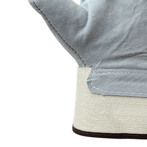 Gants de travail en cuir véritable pour hommes Gants de travail de sécurité Gants de travail de couleur unie - Product Image 6