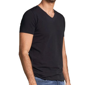 Camiseta Deportiva de Verano para Hombre, Ropa Deportiva Ajustada de Manga Corta, Cuello en V, Informal - Product Image 3