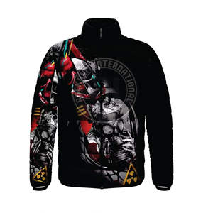 Chaquetas Acolchadas de Invierno Personalizadas, Unisex, Impermeables, con Estampado Geométrico Grueso de Piel de Serpiente, de Alta Calidad - Product Image 1