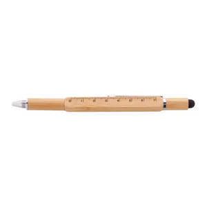 Bolígrafo Promocional Multifuncional de Bambú Tooby, Gadget de Oficina Sostenible y Ecológico - Product Image 3