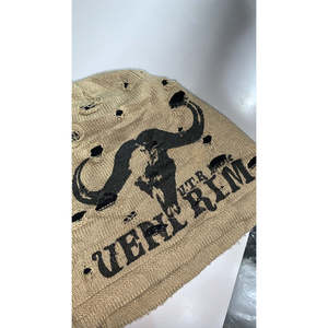 Bonnet Y2K déchiré personnalisable – Motifs à pois, fruits, nœuds, camouflage, dessins animés, carreaux – Automne/Hiver – Personnalisable et côtelé - Product Image 1