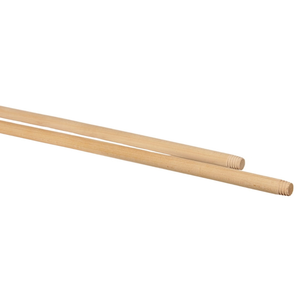 Manche de balai en bois de hêtre fileté 120 cm, finition non poncée, diamètre 22 mm, manche de rechange, vente en gros, logo personnalisable - Product Image 2
