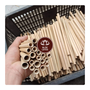 Venta al por mayor de pajitas de bambú orgánico, pajitas sostenibles ecológicas reutilizables, pajitas biodegradables a base de plantas con cepillo - Product Image 1