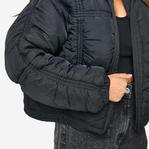 Chaqueta Acolchada Informal Extra Grande con Capucha para Mujer, Invierno, Talla Grande, Transpirable, Gruesa, con Cordón Ajustable - Product Image 6