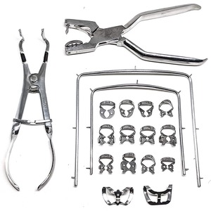 Kit de démarrage pour barrage en caoutchouc 18 pièces |   Système d'isolement dentaire |   Ensemble d'outils dentaires endodontiques professionnels - Product Image 4