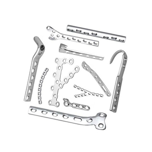Instrumento de Cirugía Maxilofacial, Serie Trauma, Acero Inoxidable, Cirugía Estética, Placa Micro Recta con Orificios, Manual, Certificado CE - Product Image 1