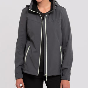 Custom Premium Granit Mujeres Brenham Softshell Chaqueta Precio de fábrica Mangas completas y a prueba de viento Mujeres Running Outdoor Chaquetas - Product Image 1