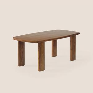 Mesa de comedor cuadrada moderna de madera maciza para muebles del hogar en apartamentos Farmhouse Park Hotel & Villa-Diseño duradero hecho a mano - Product Image 1