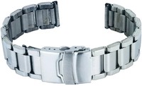Bracelet de montre classique GD302 en acier inoxydable argenté résistant à l'eau 20-24 mm unisexe de haute qualité avec logo personnalisé en métal HK