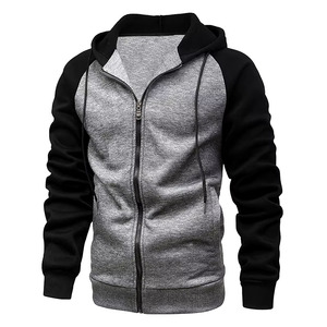 Sudadera con Capucha y Cremallera, Estampado Puff, 100% Algodón Grueso, Talla Grande, Entrega Rápida, Otoño, Ecológica, Moda Masculina - Product Image 3