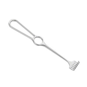 Ecarteur de plaie VOLKMANN 220 mm 8.34 "6 broches profondeur émoussée 8 mm largeur 29 mm acier inoxydable vu Miller écarteur - Product Image 5