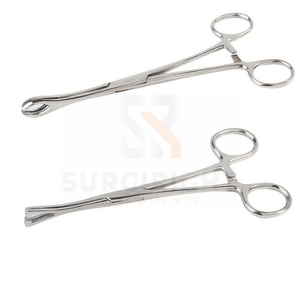 Éponge médicale en acier inoxydable, pince à éponge, opération ventouses, pince ovale, coude droit, instruments chirurgicaux - Product Image 6