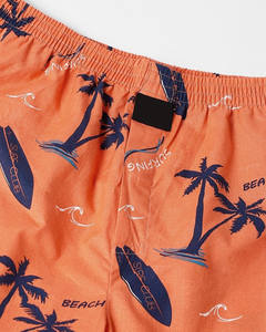 กางเกงขาสั้นชายหาดสำหรับผู้ชายกางเกงขาสั้นผ้าโพลีเอสเตอร์เอวสูงแบบเชือกผูกออกแบบโลโก้ได้ตามต้องการเป็นมิตรต่อสิ่งแวดล้อม - Product Image 5