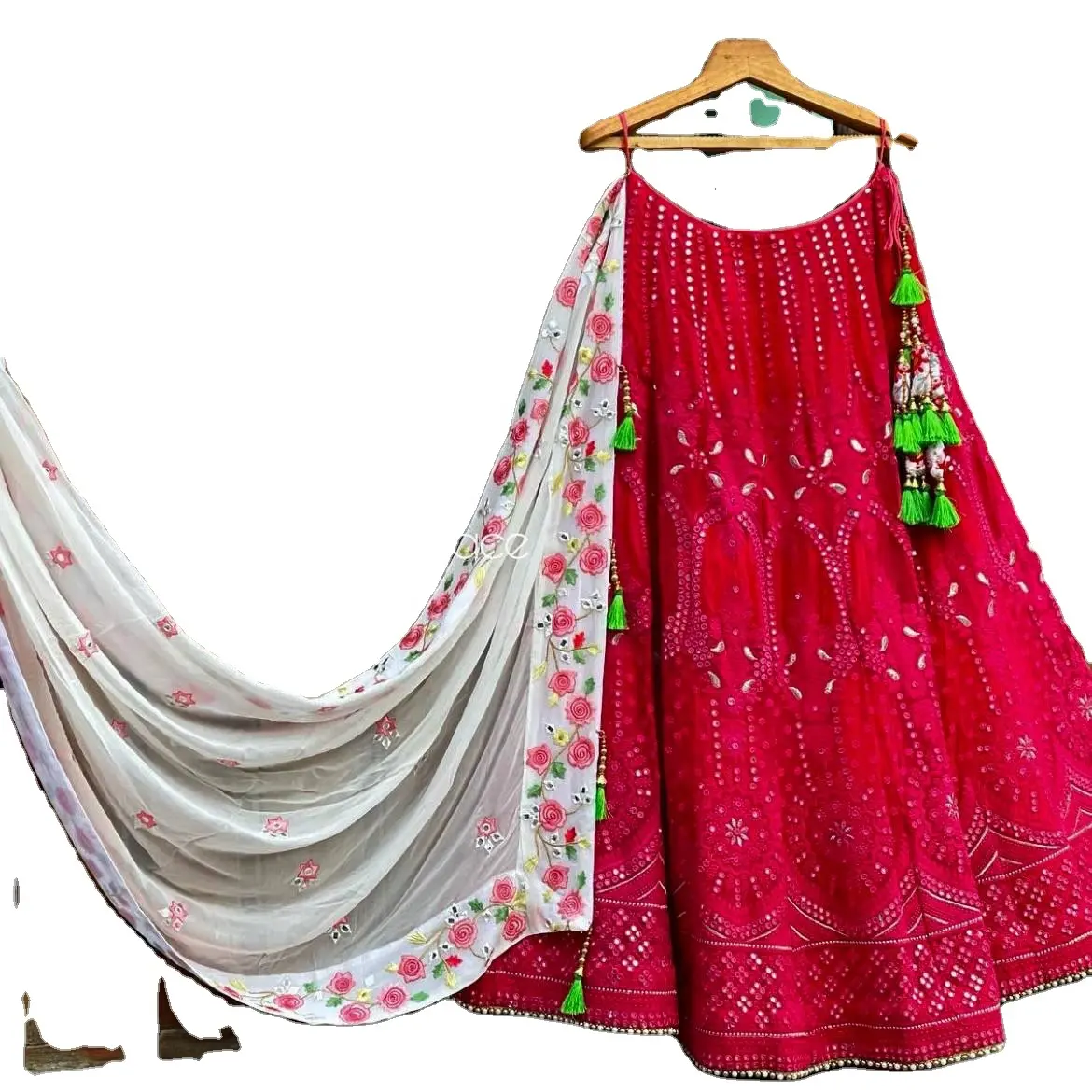 FULPARI, экспортная продажа, новый дизайн, одежда Navratri, дизайнерская полусшитая Chaniya Choli, женская одежда Lehenga для праздничной одежды