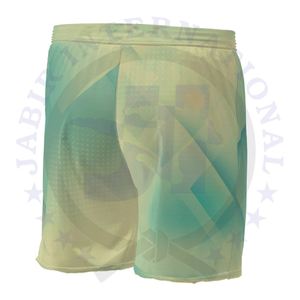 Pantalones cortos 100% poliéster satén secado rápido sublimación personalizada impresa cintura media elástica impermeable tejido de punto característica - Product Image 2