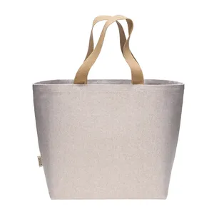 Borsa Tote Ecologica in Cotone Riciclato Melange, Shopper Promozionale con Accessori - Product Image 4
