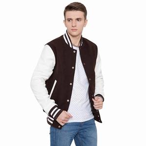 Veste universitaire Letterman en chenille à logo personnalisé unisexe de qualité supérieure à col montant décontracté OEM pour hommes et femmes - Product Image 2