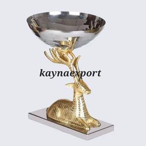 Elegant Modern Luxury Eco-Friendly Polished <b>Decorative</b> Bowl <b>Lid</b> Silver Nickel Plated Candy Metal Food Serving Centerpiece Party - Product Image 4