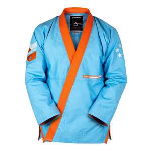 Kimono negro brasileño Jiu Jitsu Gi poliéster suave/algodón Unisex estampado personalizado uniforme de Judo y Jiu Jitsu - Product Image 1