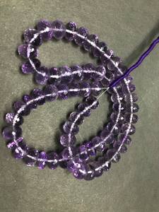 Perles d'améthyste violettes extrêmement naturelles perles de couleur violette perles d'améthyste étincelle en gros 1 brins couche femmes bijoux Gif - Product Image 5