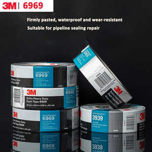 Ruban adhésif en tissu gris argenté super collant 3M 6969, étanche, haute viscosité, en PET, pour tapis et sols, thermofusible, pour scellage de sacs - Product Image 6