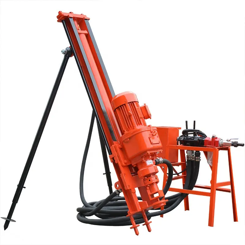 Hot selling 20 meter electric Pneumatic Electric Hand DTH Drilling Rig for Geological detection