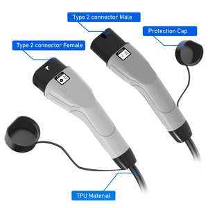 2025 estándar europeo T2 32/7Kw/22Kw nueva energía AC pistola Cable de carga de doble cabeza venta directa de fábrica exclusivo transfronterizo - Product Image 5