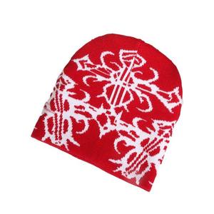 หมวกบีนนี่ลายกะโหลกถักผ้าแจ็คการ์ดให้ความอบอุ่นสำหรับผู้ชายและผู้หญิงหมวกยืดหยุ่นได้พร้อมตัวอักษรกราฟิก - Product Image 3