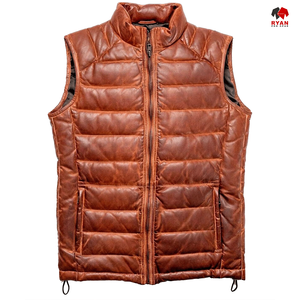 Gilet matelassé décontracté Ryan Pro Gear, gilet matelassé slim, gilet matelassé zippé, gilet pour temps froid, gilet matelassé de qualité supérieure - Product Image 1