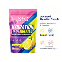 SYC BIO Hydratatie Elektrolyten Gummies, Calcium Magnesium Kalium, Gym Fitness Herstel, 60 Stuks, OEM ODM Private Label
