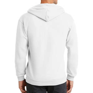 <b>Man</b> Full Zip <b>White</b> Custom Sports <b>Hoodie</b> - Product Image 2