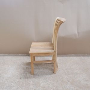 Silla de lujo moderna para jardín, patio, diseño de listones verticales para comedor, hotel, restaurante, muebles de cabaña - Product Image 5