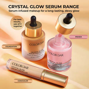 Sérum correcteur éclatant Colorbar Crystal Glow - Maquillage liquide pour le visage avec Phytosqualane pour tous types de peau, effet blanchissant et fini naturel - Product Image 5