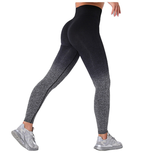 2024 pantalón de entrenamiento para mujer de alta resistencia sublimación negro secado rápido Push up deportes señoras mallas sin costuras para damas - Product Image 1
