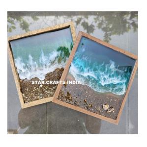 Dessous de verre en émail imprimé pour la maison Dessous de verre en bois de cuisine au design personnalisé pour la vente en gros de napperons d'accessoires de cuisine de forme carrée - Product Image 6