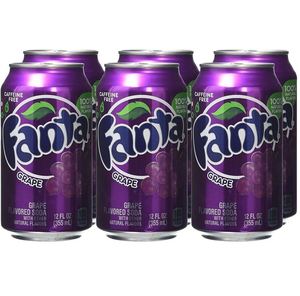 Soda à la Gomme de Raisin Fanta de Qualité Supérieure, 355 ml (12 oz), Lot de 12 Canettes, Boisson Gazeuse Rafraîchissante, Saveur Populaire aux États-Unis - Product Image 6