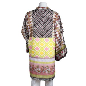 คุรตีพิมพ์ลายทรงหลวมสำหรับผู้หญิง - สีดำ - Product Image 2