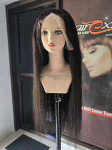 Pelucas de cabello humano 13x4 peluca recta 100 cabello Remy virgen cutícula alineada libre de enredos sin cobertizos de alta densidad - Product Image 2