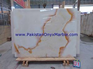 Losa de ónix blanco afgano de diseño moderno Suelo de baldosas de mármol de calcita pulida con superficie flameada pulida Garantía de 1 año para hoteles - Product Image 3