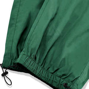 Pantalon cargo ample en toile respirante imperméable de qualité supérieure pour homme, coupe mi-haute, devant plat, uni teint - Product Image 2