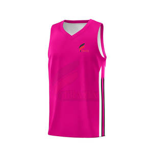 Nueva llegada Ropa deportiva Logotipo personalizado Impreso 100% Tela de poliéster Mejor precio Camiseta de baloncesto - Product Image 1